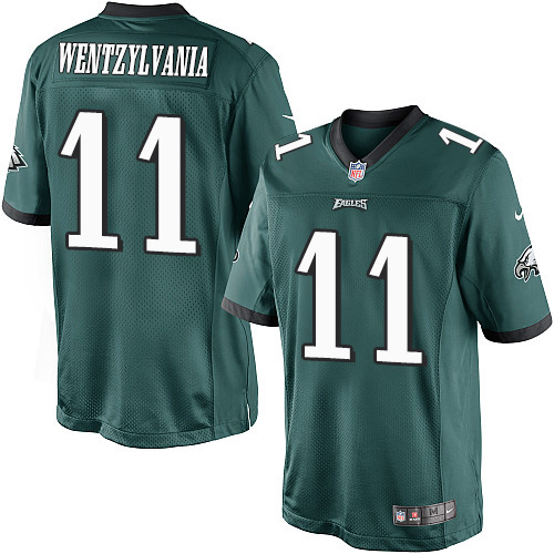 Youth Elite Carson Wentz Nike Jersey Midnight Green Home - #11 Wentzylvania NFL Philadelphia Eagles